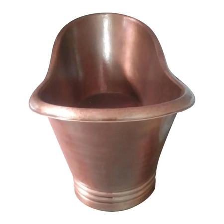 Coppersmith Creations Hammered Copper Double Slipper Bathtub (1 size, Medium Antique finish) - Brand New Bathrooms