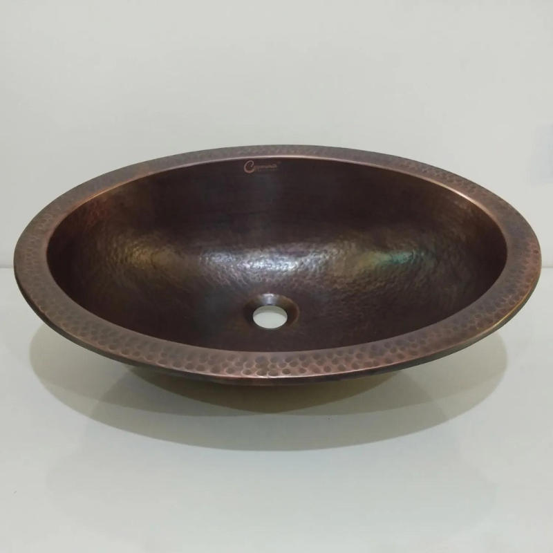 Coppersmith Creations Oval Copper Sink (1 size, Copper) - Brand New Bathrooms