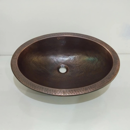 Coppersmith Creations Oval Copper Sink (1 size, Copper) - Brand New Bathrooms