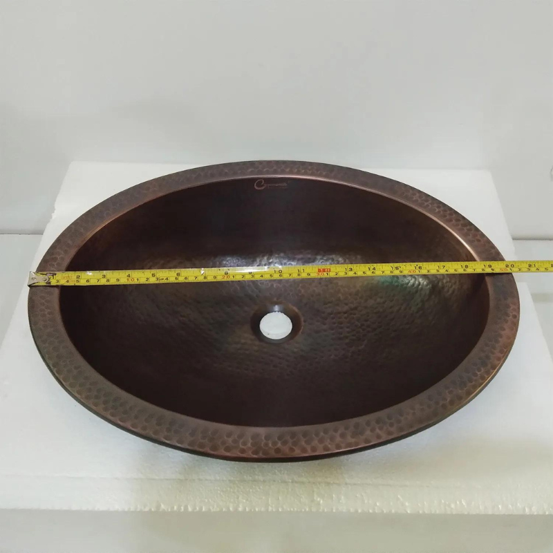 Coppersmith Creations Oval Copper Sink (1 size, Copper) - Brand New Bathrooms