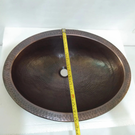Coppersmith Creations Oval Copper Sink (1 size, Copper) - Brand New Bathrooms