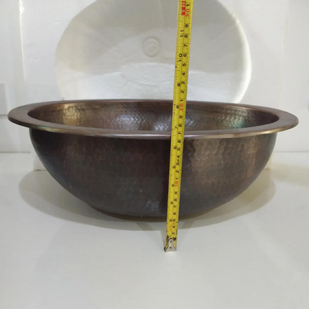 Coppersmith Creations Oval Copper Sink (1 size, Copper) - Brand New Bathrooms