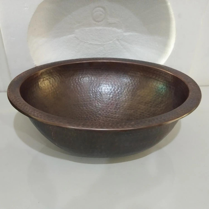 Coppersmith Creations Oval Copper Sink (1 size, Copper) - Brand New Bathrooms