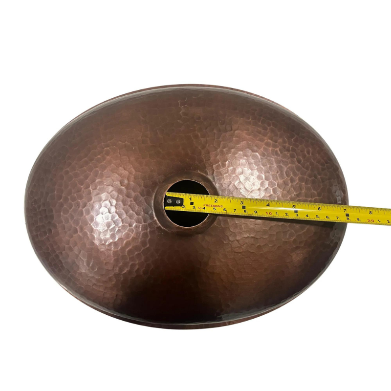 Coppersmith Creations Oval Hammered Copper Sink (1 size, Copper) - Brand New Bathrooms