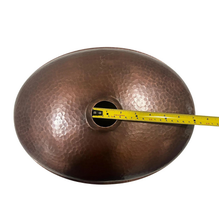 Coppersmith Creations Oval Hammered Copper Sink (1 size, Copper) - Brand New Bathrooms