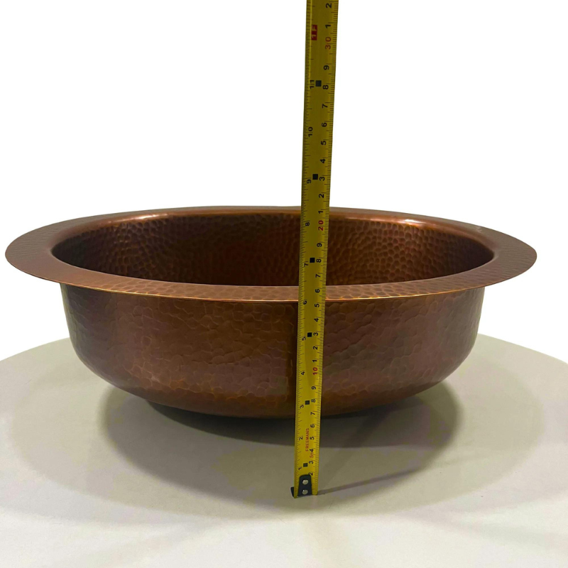 Coppersmith Creations Oval Hammered Copper Sink (1 size, Copper) - Brand New Bathrooms
