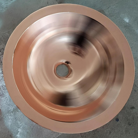 Coppersmith Creations Round Polished Copper Sink (1 size, Polished Copper) - Brand New Bathrooms