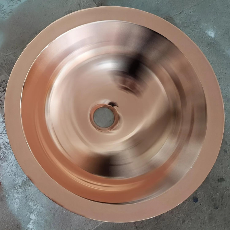 Coppersmith Creations Round Polished Copper Sink (1 size, Polished Copper) - Brand New Bathrooms