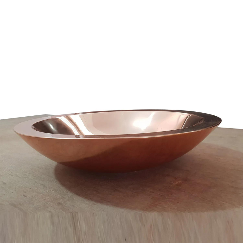 Coppersmith Creations Round Polished Copper Sink (1 size, Polished Copper) - Brand New Bathrooms