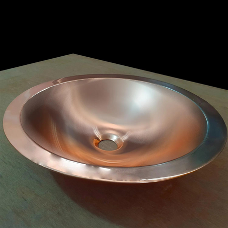 Coppersmith Creations Round Polished Copper Sink (1 size, Polished Copper) - Brand New Bathrooms