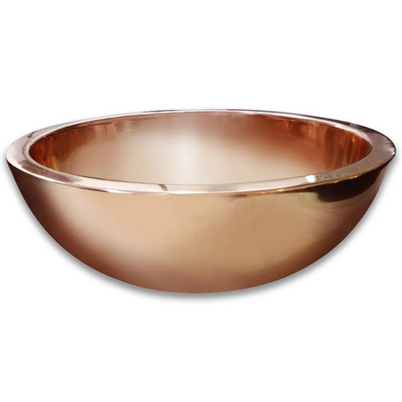 Coppersmith Creations Round Double Wall Copper Sink (1 size, Copper) - Brand New Bathrooms