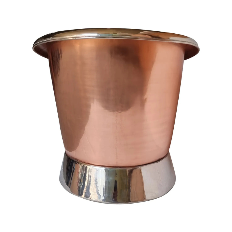 Coppersmith Creations Slanting Base Copper Bathtub (1 size, Polished Copper Exterior, Nickel Interior & Base) - Brand New Bathrooms