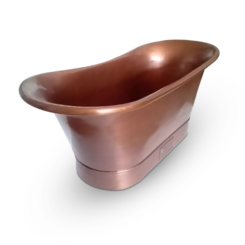 Coppersmith Creations Straight Base Copper Bathtub (1 size, Antique Copper) - Brand New Bathrooms
