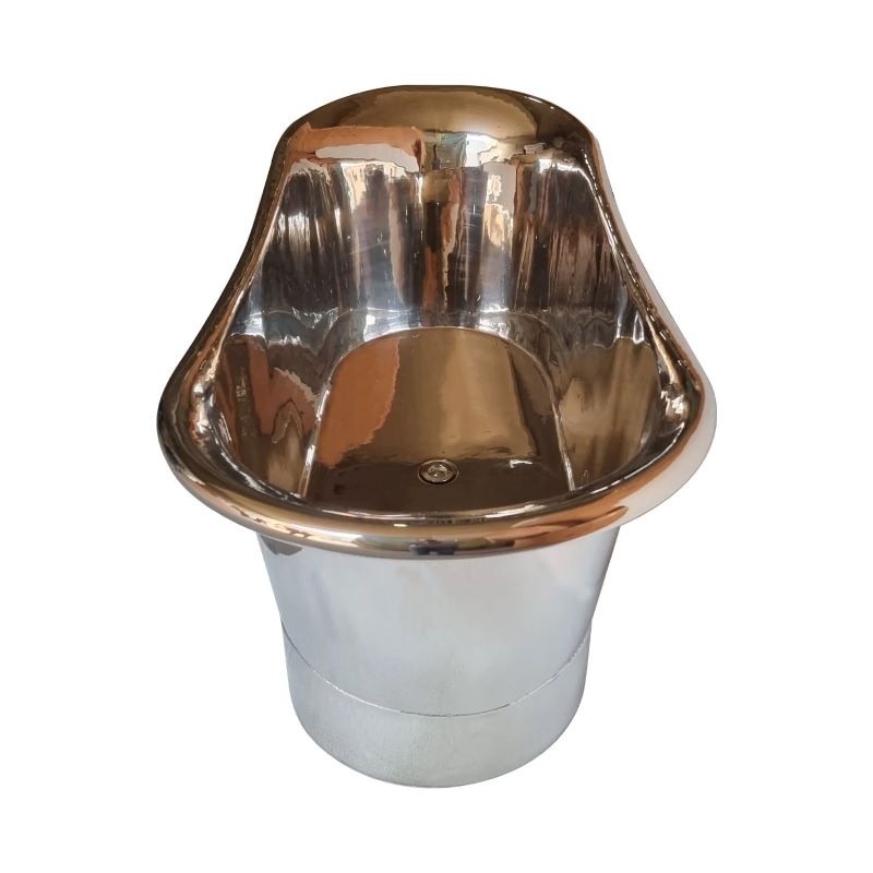 Coppersmith Creations Straight Base Copper Bathtub (1 size, Nickel Finish) - Brand New Bathrooms