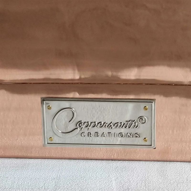 Coppersmith Creations Straight Base Copper Bathtub (1 size, Nickel Interior & Polish Copper Exterior) - Brand New Bathrooms