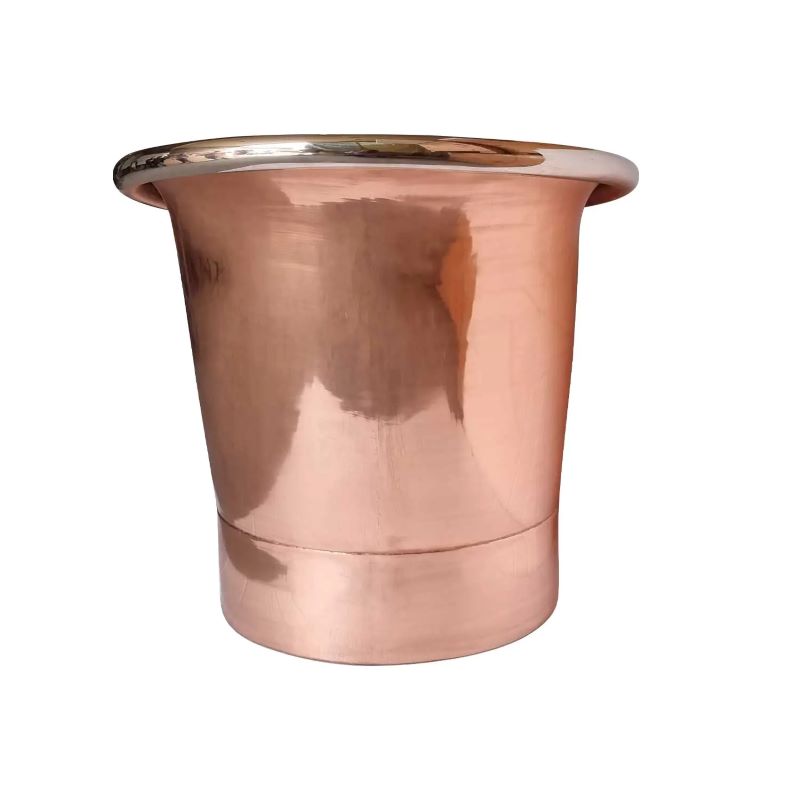 Coppersmith Creations Straight Base Copper Bathtub (1 size, Nickel Interior & Polish Copper Exterior) - Brand New Bathrooms