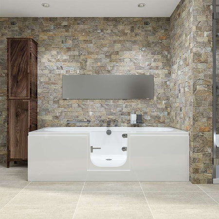 Mantaleda Cortega Walk-In Bathtub (1 size, 2 styles, White) - Brand New Bathrooms
