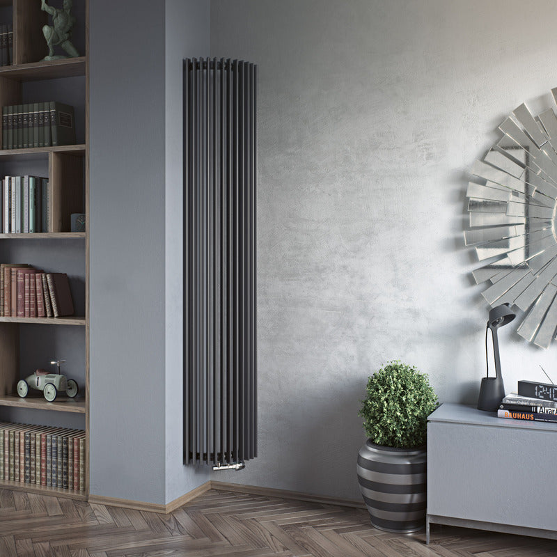 Eucotherm Corus Corner/Wall Vertical Tube Radiator (2 colours, 1 size, 2 styles) - Brand New Bathrooms