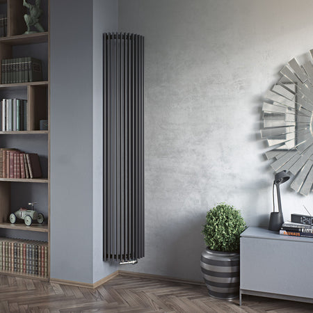 Eucotherm Corus Corner/Wall Vertical Tube Radiator (2 colours, 1 size, 2 styles) - Brand New Bathrooms