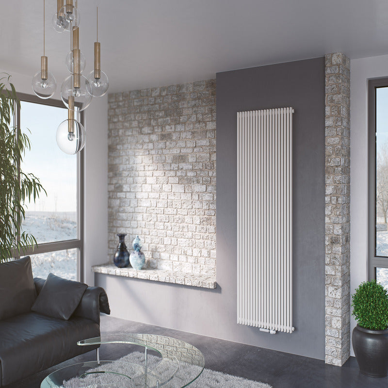 Eucotherm Corus Vertical Tube Radiator (2 colours, 3 sizes, 2 styles) - Brand New Bathrooms