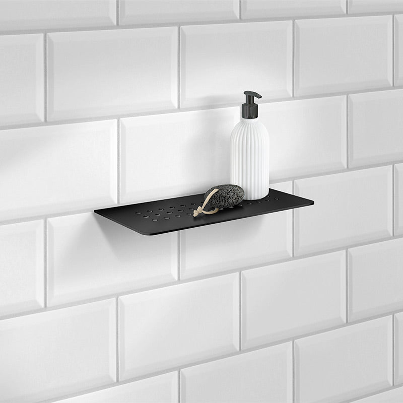 Smedbo Grout Line Shelf For Tiling Black Stainless Steel (2 Variants) - Brand New Bathrooms
