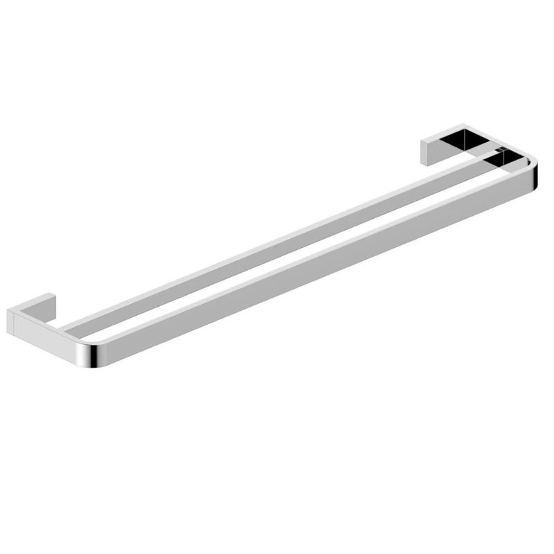 Scudo Delta Double Towel Rail Chrome - Brand New Bathrooms