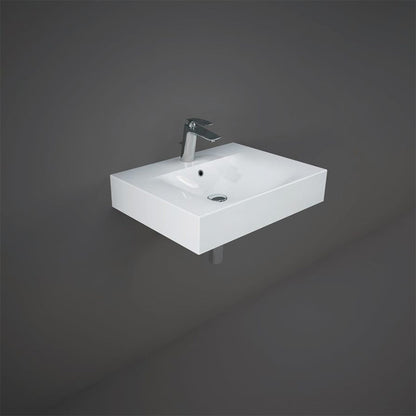 RAK Ceramics Des Wall Hung Basin (4 sizes, 2 styles, Alpine White) - Brand New Bathrooms