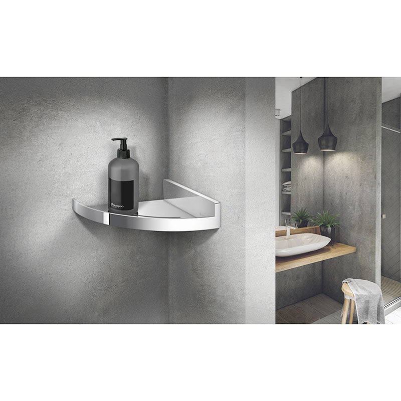 Smedbo Sideline Chrome Stainless Steel Shower Shelf (2 Variants) - Brand New Bathrooms
