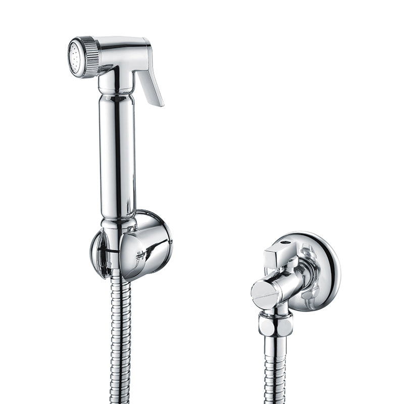 Scudo Douche Handset With Flexi , Holder and Oulet Elbow (4 Colours) - Brand New Bathrooms