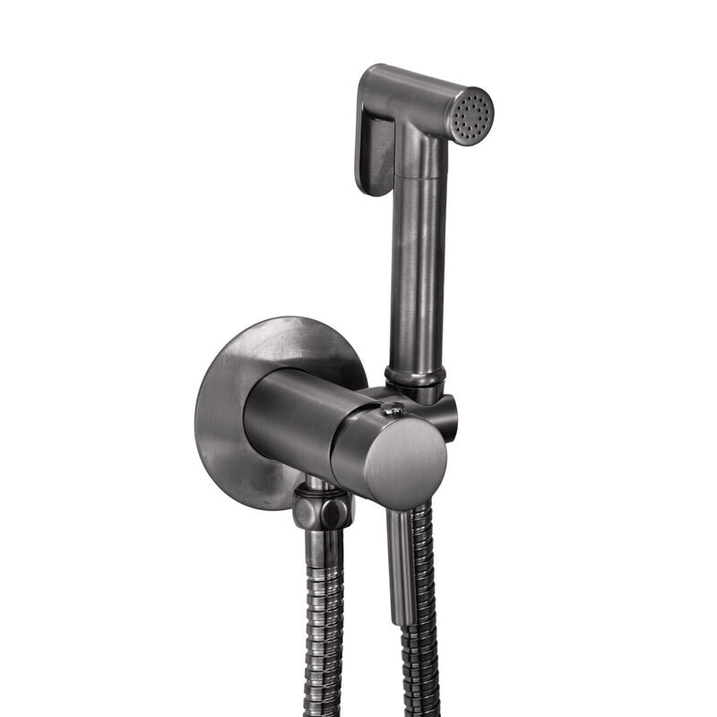Scudo Integrated Douche Handset with Flexi, Holder and Outlet Elbow (5 colours) - Brand New Bathrooms