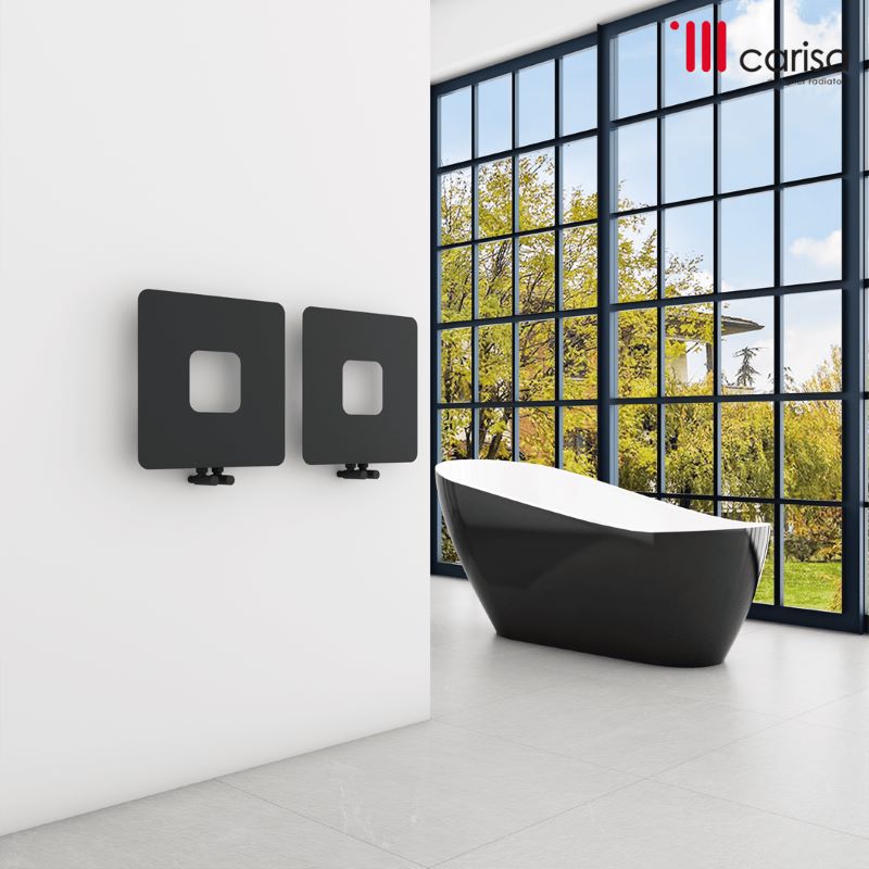 Carisa Dublin Flat Mild Steel Bespoke Radiator (2 sizes, 2 colours) - Brand New Bathrooms
