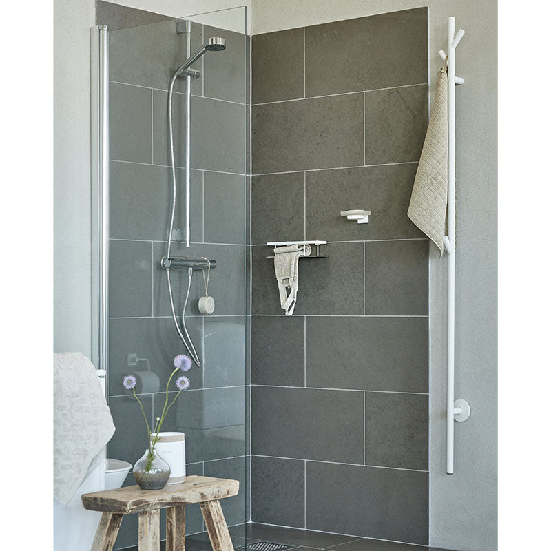 Smedbo House Holder With Soap Dish White/Glass (1 Variant) - Brand New Bathroom 