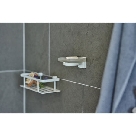 Smedbo House Holder With Soap Dish White/Glass (1 Variant) - Brand New Bathroom 
