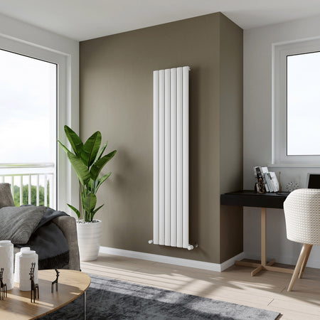 Eucotherm Delta Vertical Aluminium Radiator (2 colours, 3 sizes) - Brand New Bathrooms