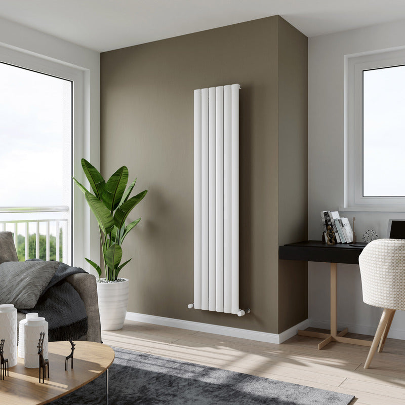 Eucotherm Delta Vertical Aluminium Radiator (2 colours, 3 sizes) - Brand New Bathrooms