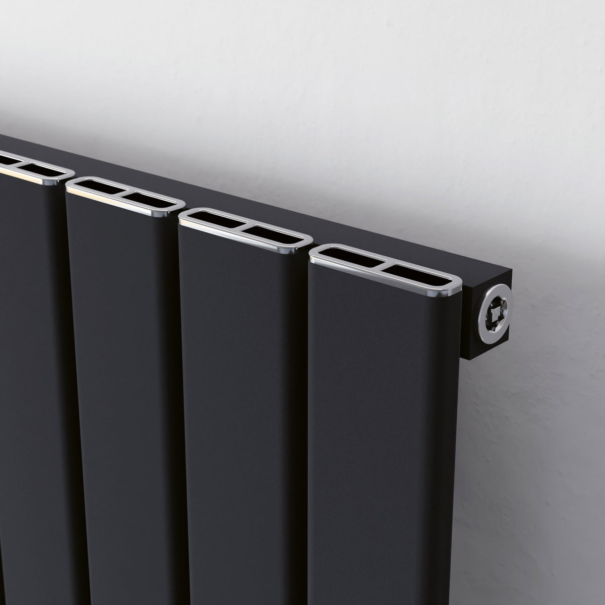 Eucotherm Delta Line Vertical Aluminium Radiator (2 colours, 3 sizes) - Brand New Bathrooms