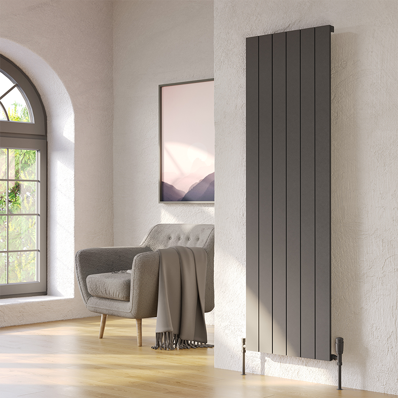 Brand New Bathrooms Kalsedon Aluminium Radiator (4 sizes, 2 styles, 3 colours)