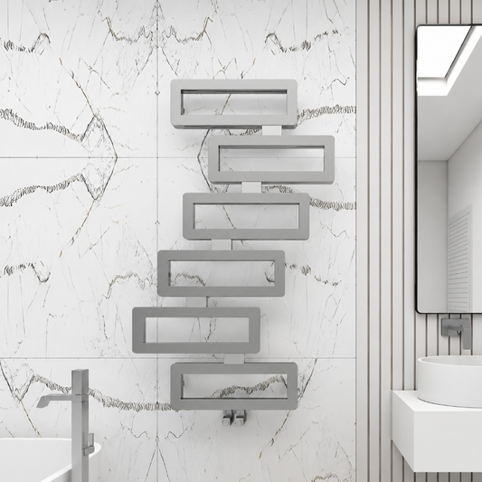 Carisa Domino Stainless Steel Towel Radiator (1 size, 2 colours)