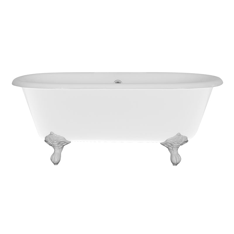 Hurlingham Dryden Small Double Ended Cast Iron Clawfoot Bathtub (1 size, any colour) - Brand New Bathrooms