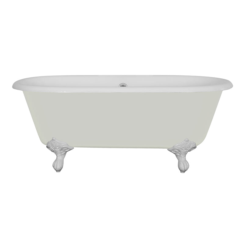 Hurlingham Dryden Small Double Ended Cast Iron Clawfoot Bathtub (1 size, any colour) - Brand New Bathrooms