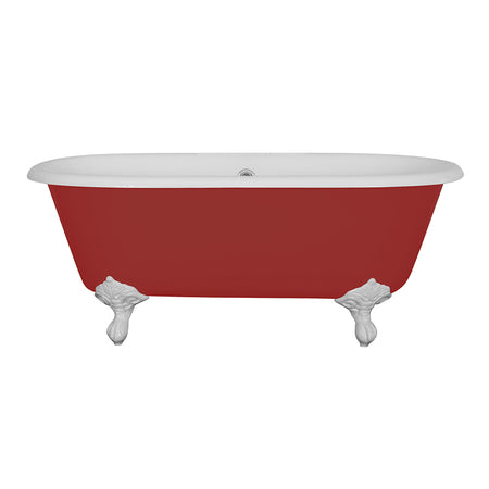 Hurlingham Dryden Small Double Ended Cast Iron Clawfoot Bathtub (1 size, any colour) - Brand New Bathrooms