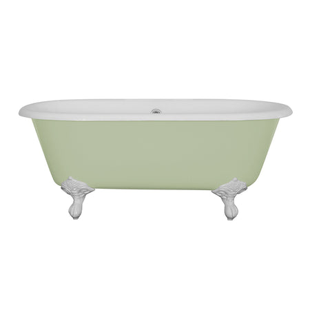 Hurlingham Dryden Small Double Ended Cast Iron Clawfoot Bathtub (1 size, any colour) - Brand New Bathrooms