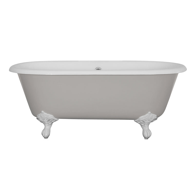 Hurlingham Dryden Small Double Ended Cast Iron Clawfoot Bathtub (1 size, any colour) - Brand New Bathrooms