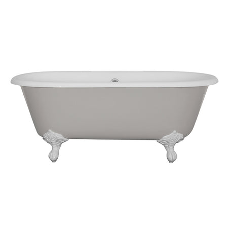 Hurlingham Dryden Small Double Ended Cast Iron Clawfoot Bathtub (1 size, any colour) - Brand New Bathrooms