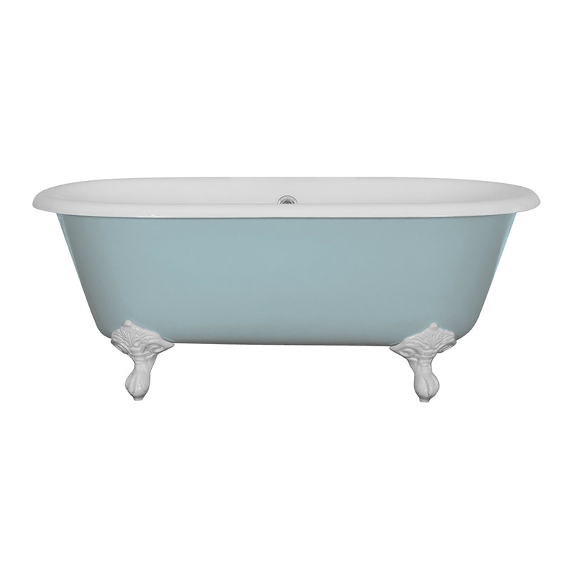 Hurlingham Dryden Small Double Ended Cast Iron Clawfoot Bathtub (1 size, any colour) - Brand New Bathrooms