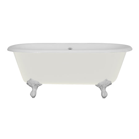 Hurlingham Dryden Small Double Ended Cast Iron Clawfoot Bathtub (1 size, any colour) - Brand New Bathrooms