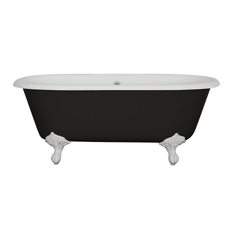 Hurlingham Dryden Small Double Ended Cast Iron Clawfoot Bathtub (1 size, any colour) - Brand New Bathrooms