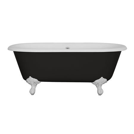 Hurlingham Dryden Small Double Ended Cast Iron Clawfoot Bathtub (1 size, any colour) - Brand New Bathrooms