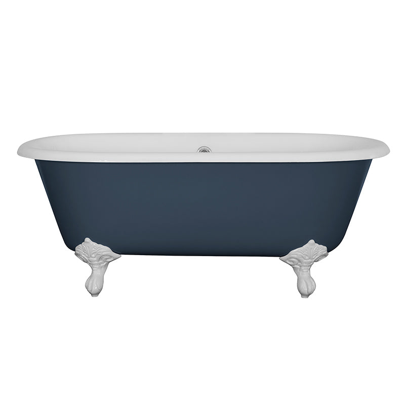 Hurlingham Dryden Small Double Ended Cast Iron Clawfoot Bathtub (1 size, any colour) - Brand New Bathrooms