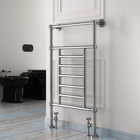 Carisa Edward Stainless Steel Towel Radiator 1 section (H950mm x W650mm) - Brand New Bathrooms